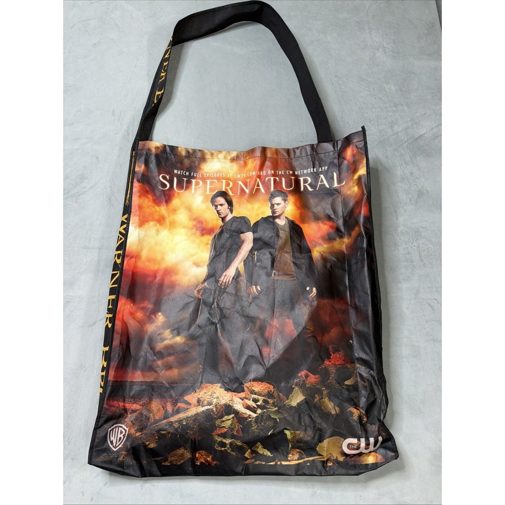2012 SDCC Supernatural Warner Bros Promo Tote Bag Comic Con Jensen Ackles Padale